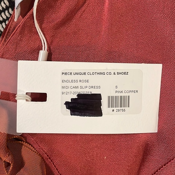 Endless rose pink midi Cami slip dress small - Picture 3 of 6